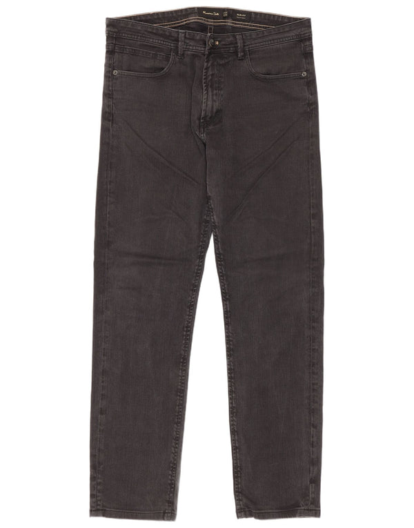 Massimo Dutti Ανδρικό Slim Jeans EU 42 Large W32 L30 Γκρι βαμβακερό