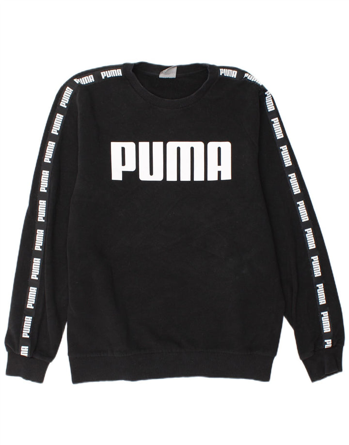 Ανδρικό γραφικό φούτερ PUMA Jumper μεγάλο μαύρο βαμβακερό