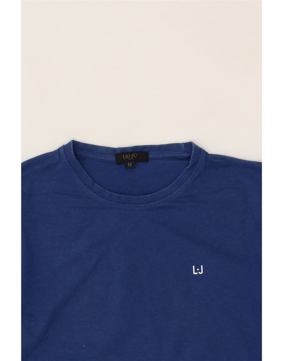 LIU JO Mens T-Shirt Top Medium Blue Cotton Vintage Liu Jo and Second-Hand Liu Jo from Messina Hembry 