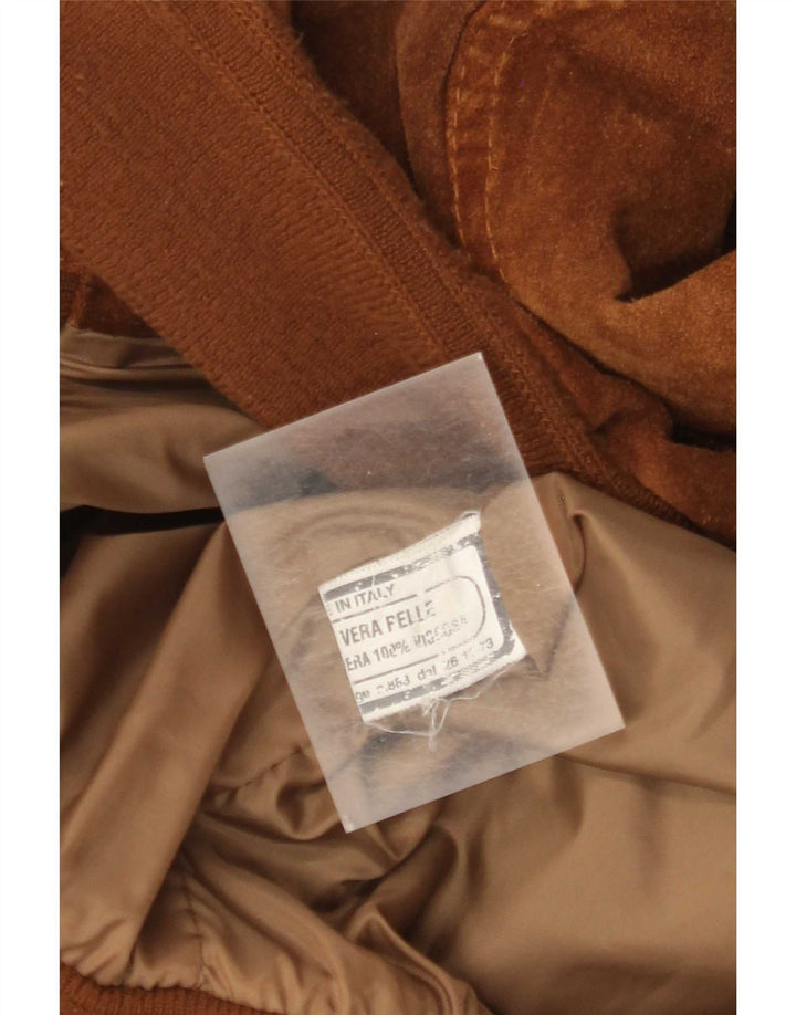 Vintage Ανδρικό Σουέντ Μπουφάν UK 42 XL Καφέ Δερμάτινο