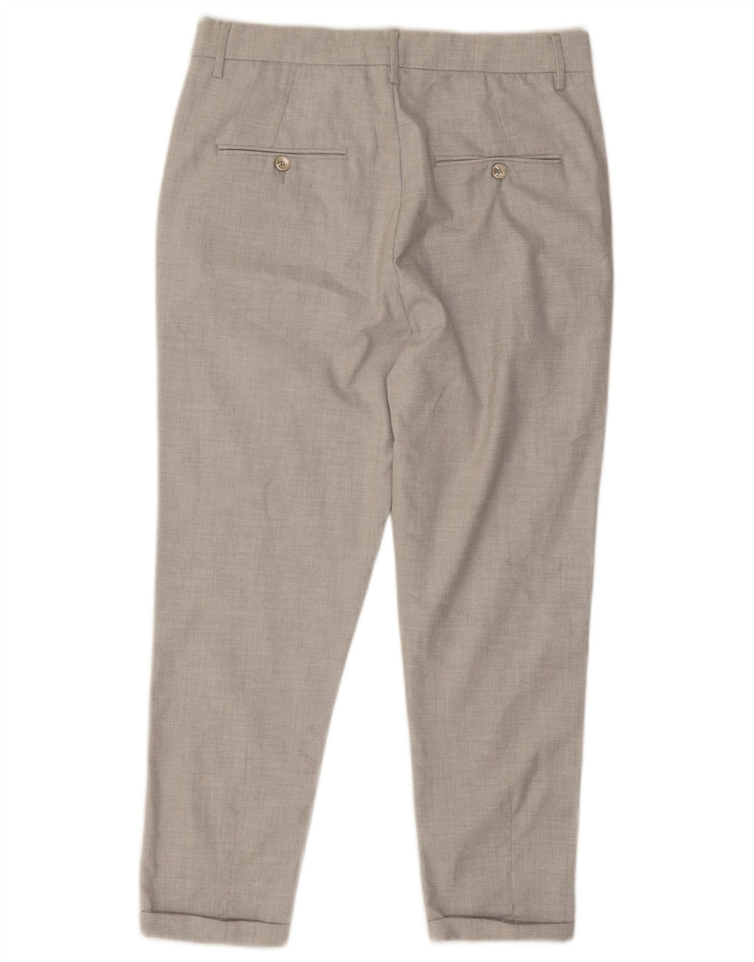 Zara Ανδρικό παντελόνι Chino με καρφίτσες EU 40 Medium W31 L24 Grey Polyester