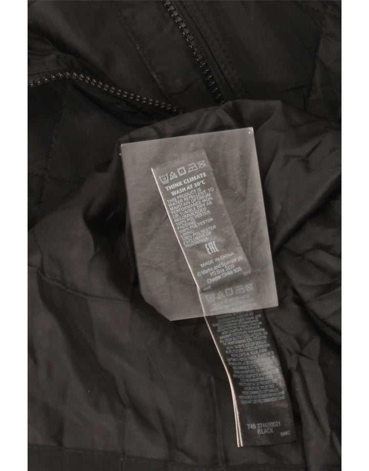Marks & Spencer Γυναικείο παλτό UK 18 XL Μαύρο Πολυεστέρας