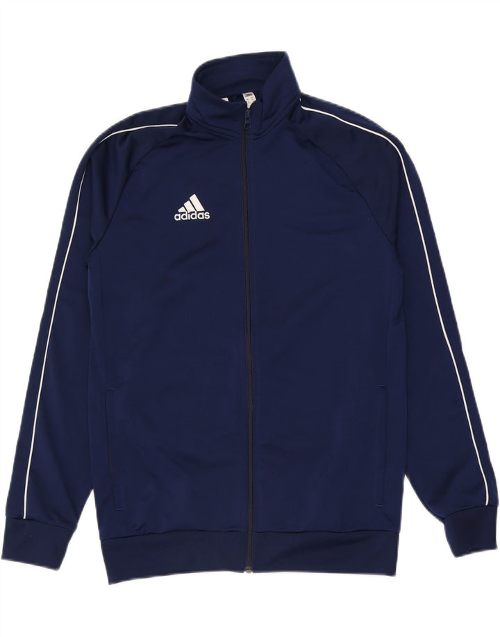 Adidas Boys αθλητική φόρμα Top Jacket 15-16 Years Navy Blue Polyester
