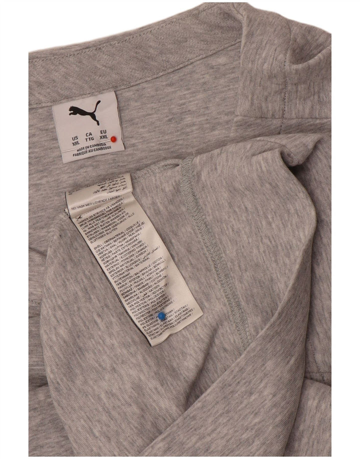 Puma Ανδρικό μακρυμάνικο μπλουζάκι 2XL γκρι βαμβακερό