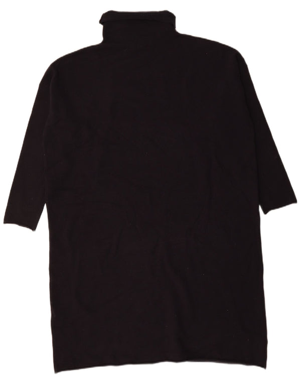 French Connection Womens Roll Neck Jumper Dress UK 10 Small Navy Blue