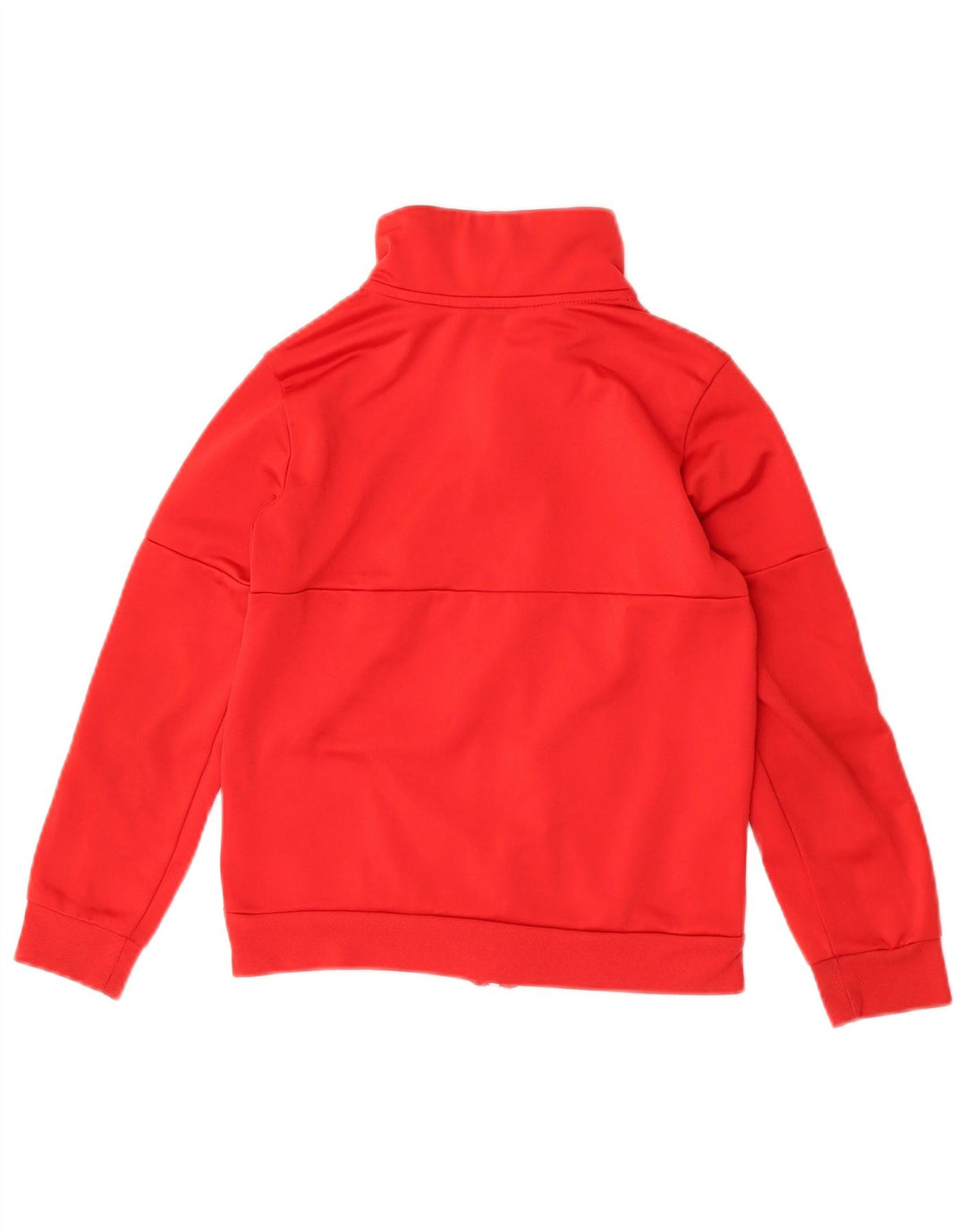 Adidas Boys Tracksuit Top Jacket 9-10 Years Red Polyester