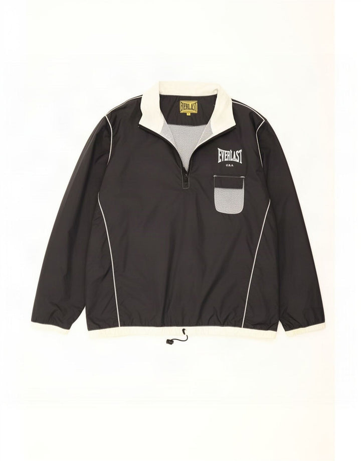 Everlast Ανδρικό γραφικό πουλόβερ Rain Jacket UK 40 Large μαύρο νάιλον