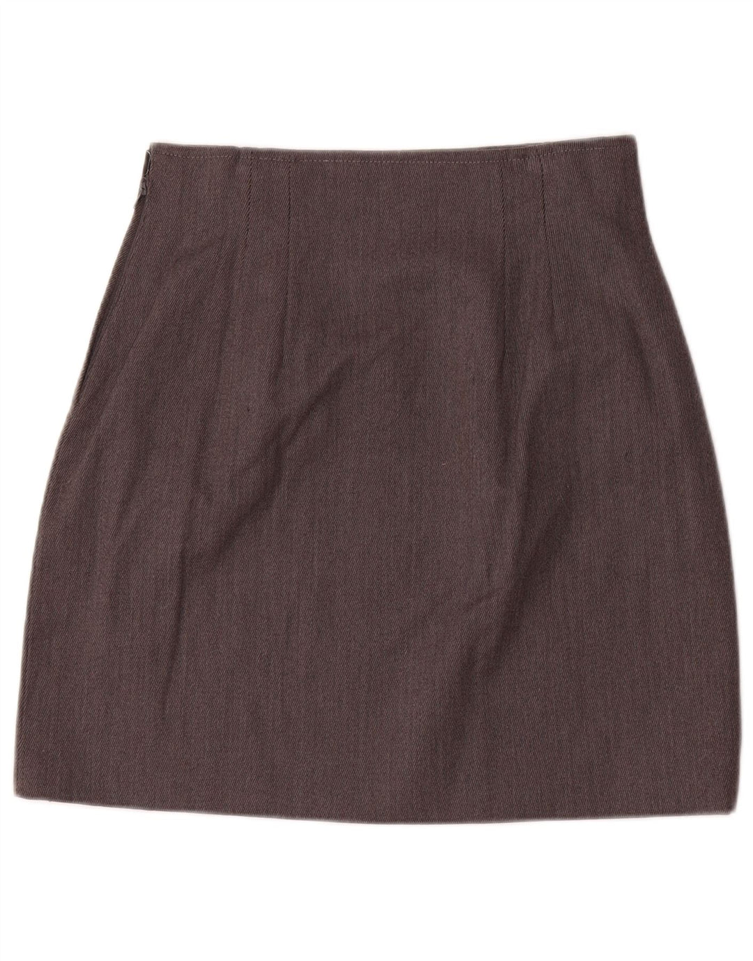 Vintage γυναικείο σετ 2 κουμπιών 2 τεμαχίων φούστα UK 12 Medium W28 Γκρι ριγέ