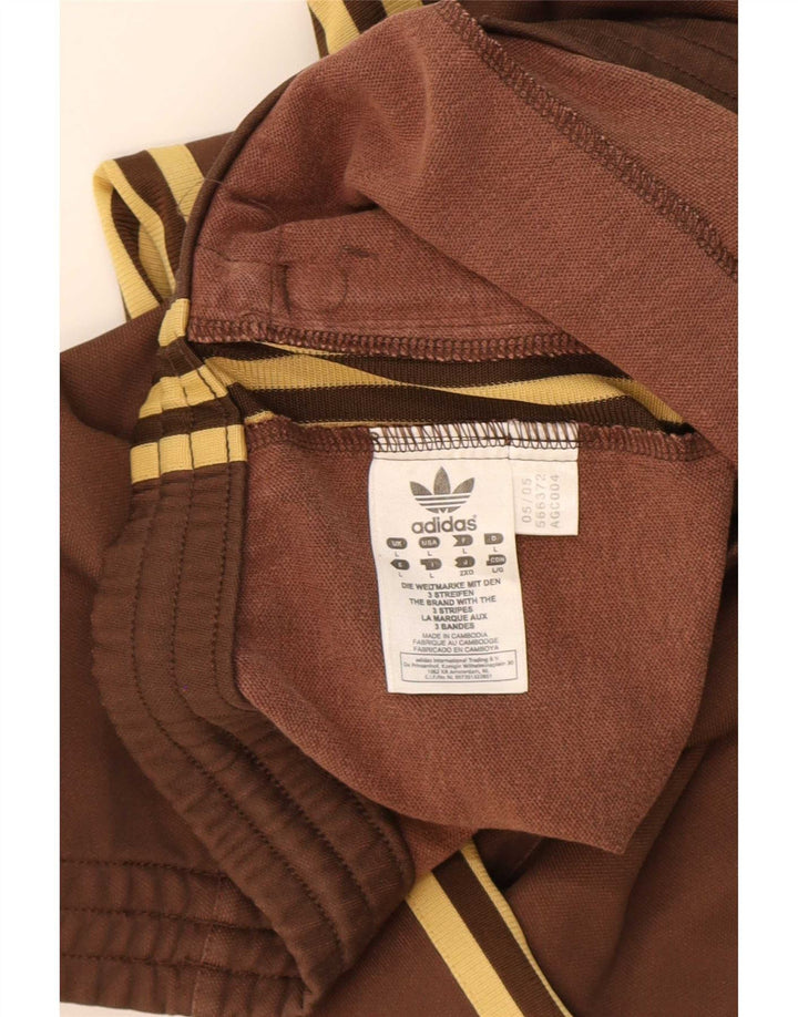 Ανδρική αθλητική φόρμα Adidas Παντελόνι μεγάλο καφέ βαμβακερό