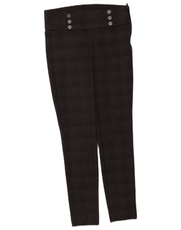 Zara Womens Legging Casual Trousers Medium W28 L28 Grey Check Polyester