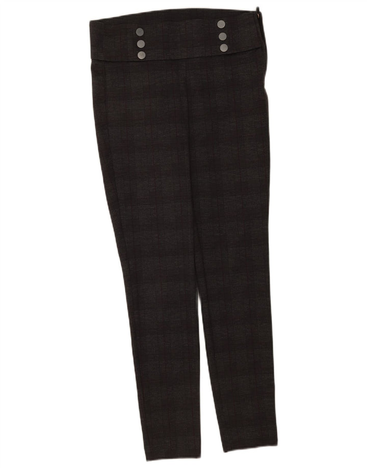 Zara Γυναικείο κολάν casual παντελόνι Medium W28 L28 Grey Check Polyester