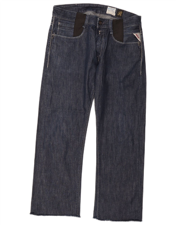 Replay Ανδρικό ίσιο τζιν W34 L28 Navy Blue