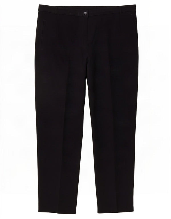 Marks & Spencer Γυναικείο ψηλόμεσο παντελόνι UK 20 2XL W38 L26 Navy B
