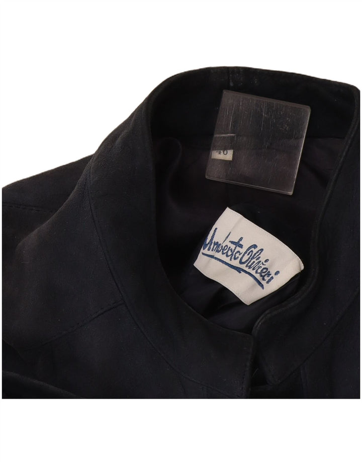 Umberto Olivieri Γυναικείο Suede Jacket IT 46 Large Navy Blue