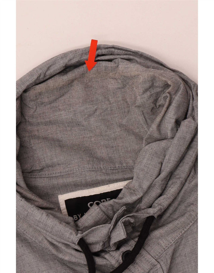 Jack & Jones Ανδρικό πουκάμισο με λαιμόκοψη μικρό γκρι βαμβακερό