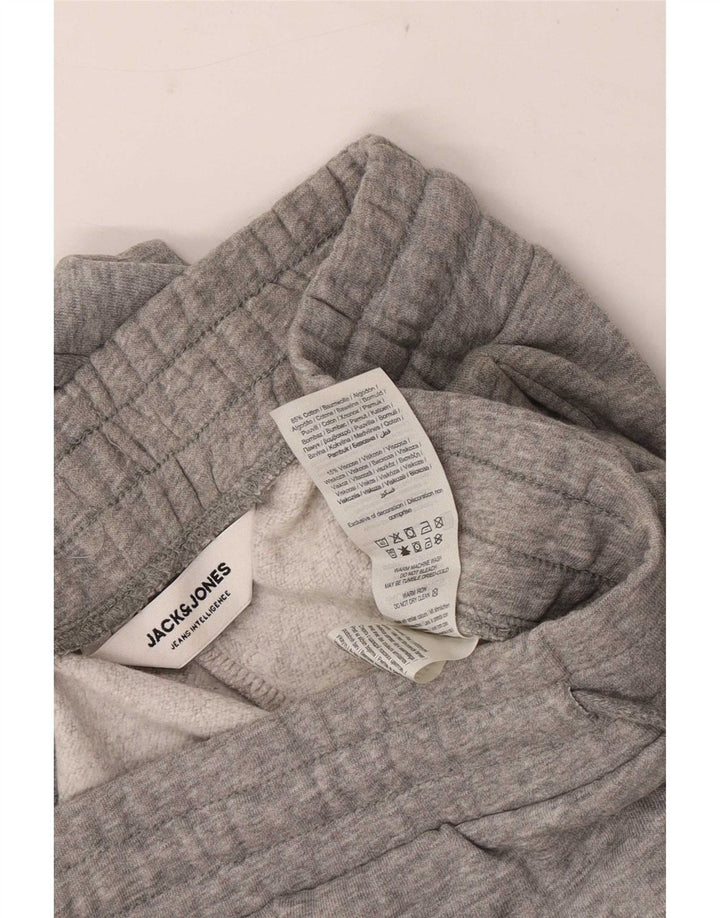 Ανδρική αθλητική φόρμα Jack & Jones Παντελόνι Joggers Βαμβακερό μεσαίο γκρι