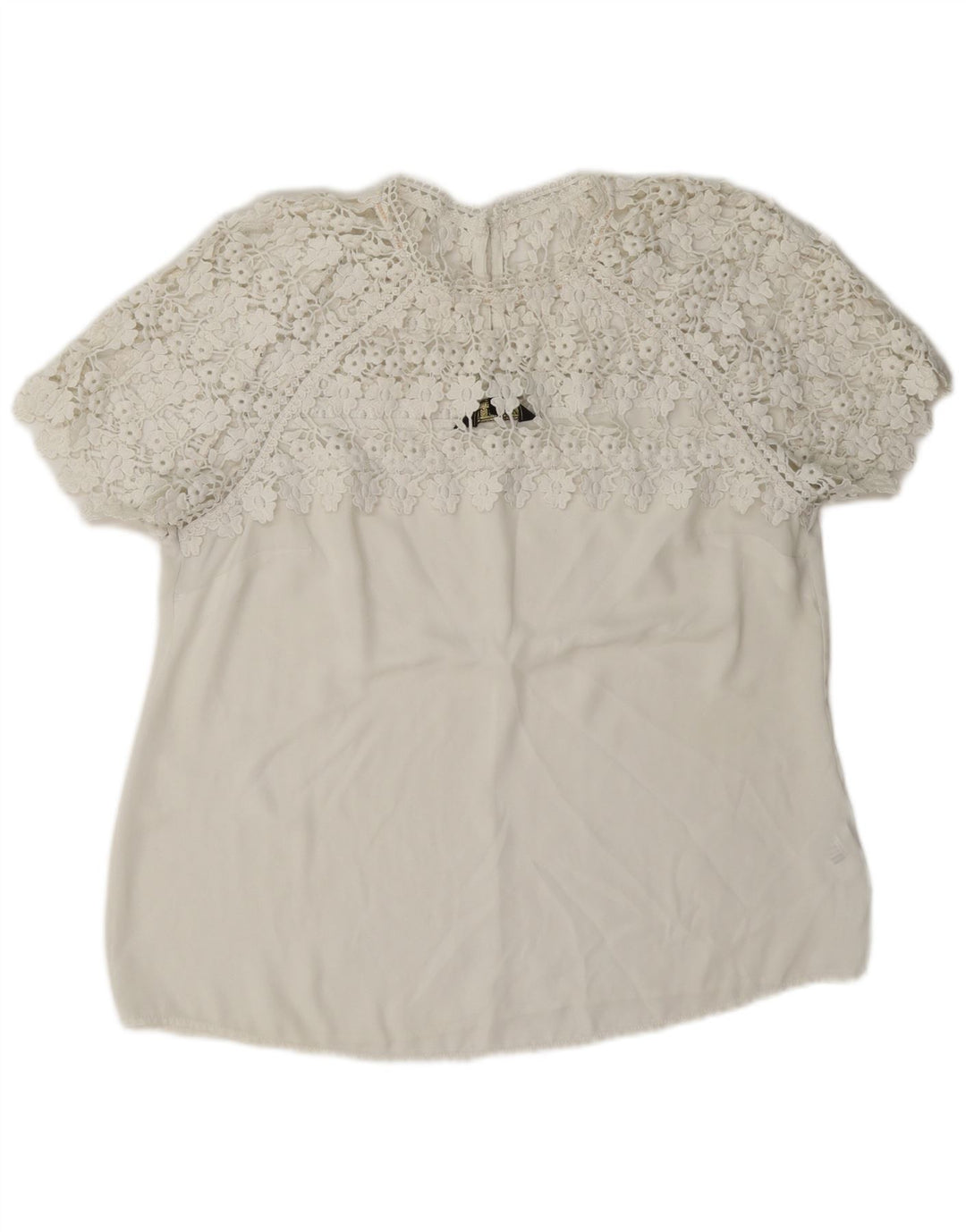 Lipsy Γυναικεία Μπλούζα Τοπ UK 16 Large White Polyester
