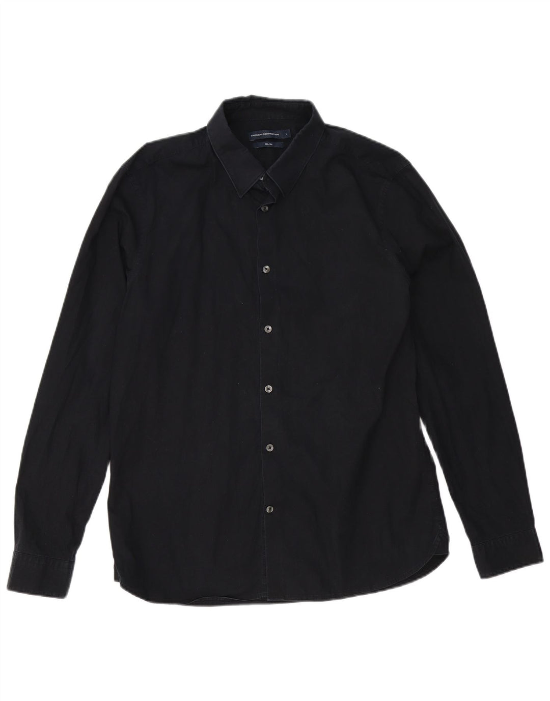 Γαλλικό Connection Ανδρικό Slim Πουκάμισο Μεγάλο Navy Blue από βαμβάκι