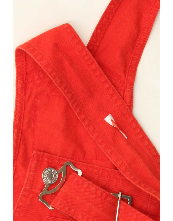 Γυναικείο τζιν σορτς Levi's Dungarees μεγάλο W36 κόκκινο βαμβακερό