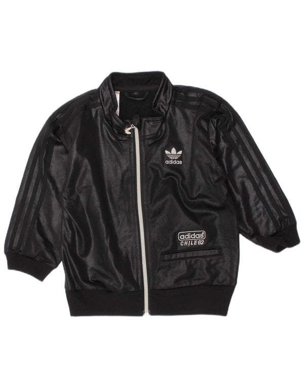 Μπουφάν Adidas Baby Boys αθλητική φόρμα 18-24 μηνών Μαύρο πολυεστέρα