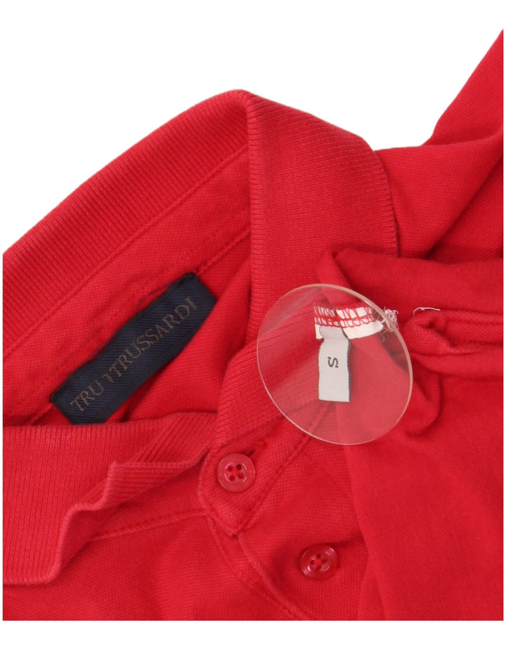 Ανδρικό μπλουζάκι πόλο Trussardi μικρό κόκκινο