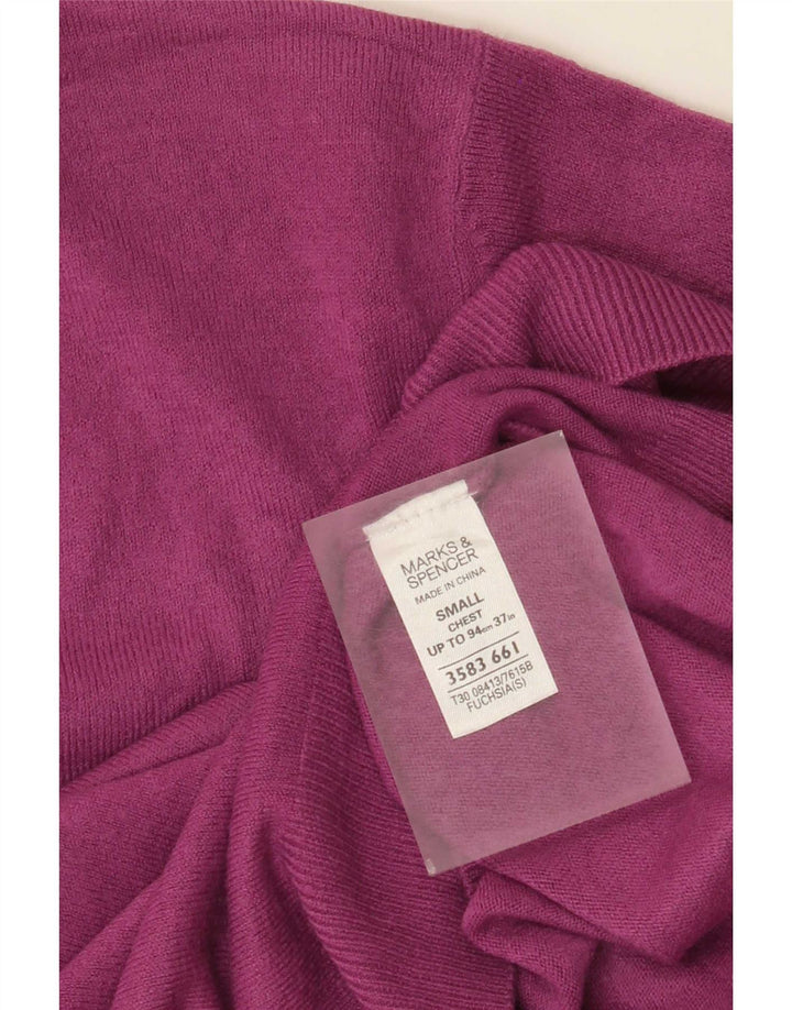 Marks & Spencer Ανδρικό πουλόβερ με λαιμόκοψη V-λαιμόκοψη Μικρό ακρυλικό καφέ