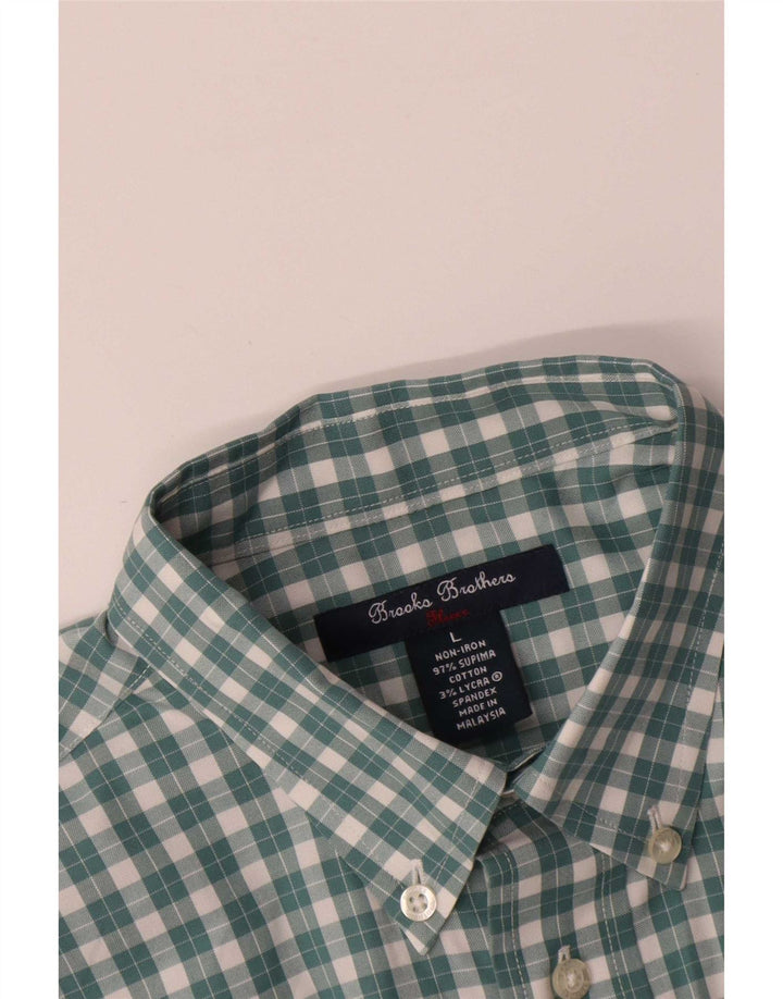 Brooks Brothers Ανδρικό πουκάμισο μεγάλο πράσινο βαμβακερό