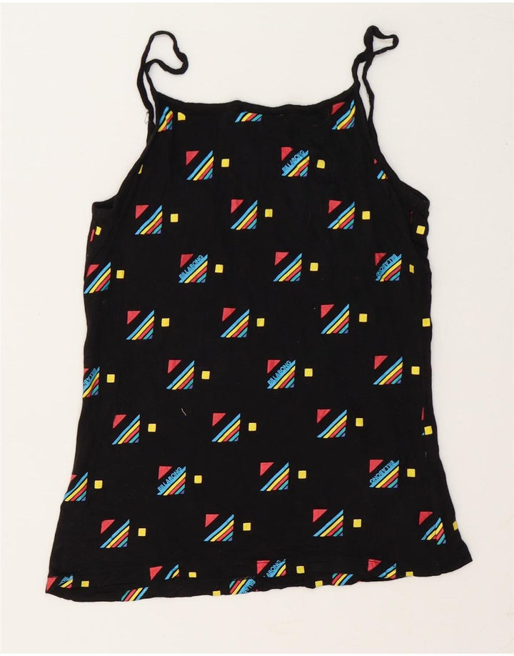 Billabong Womens Graphic Cami Top 10 Small Black Geometric Modal