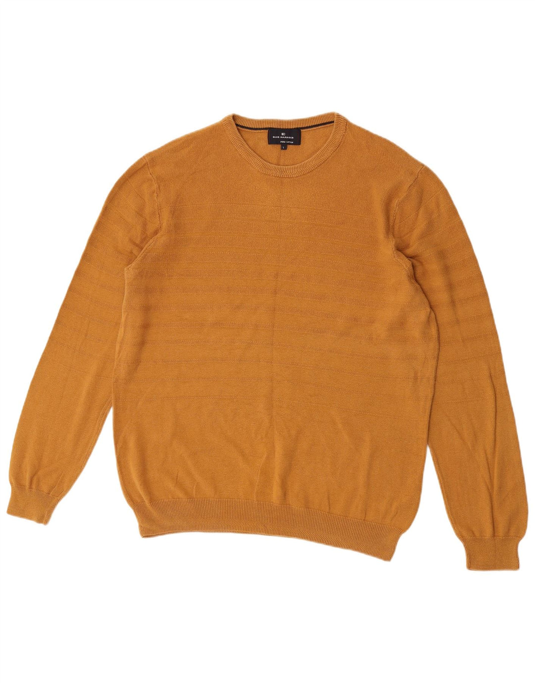 Ανδρικό πουλόβερ Marks & Spencer Blue Harbour Crew Neck Jumper Μεγάλο χρυσό