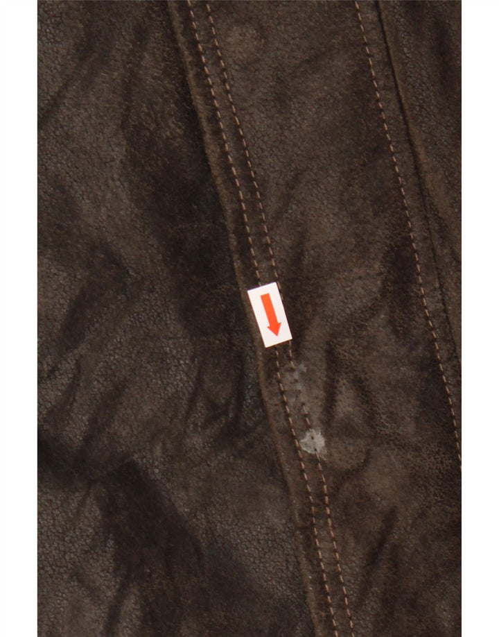 Blackthorn Ανδρικό Δερμάτινο Μπουφάν IT 48 Δερμάτινο Μεσαίο Καφέ