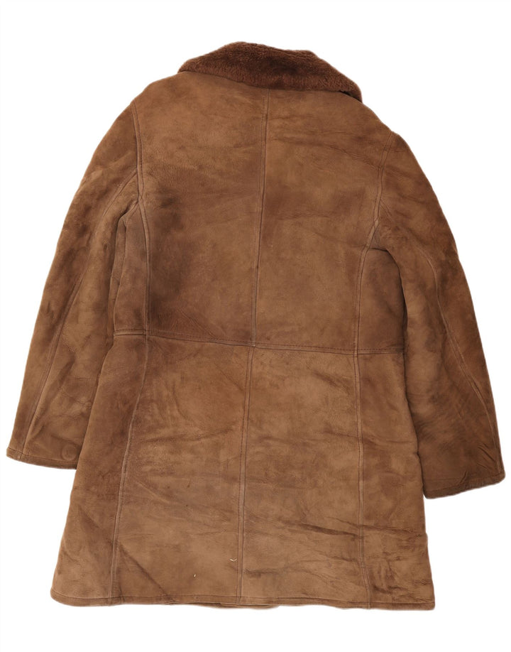 Vintage Ανδρικό Πανωφόρι Shearling UK 38 Μεσαίο Καφέ