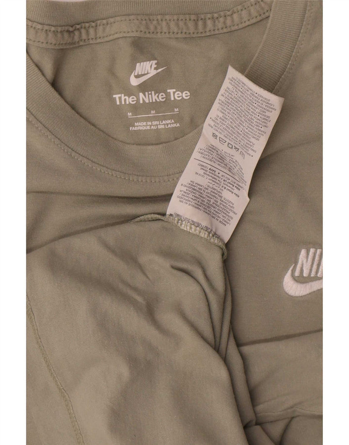 Ανδρικό μπλουζάκι Nike, μεσαίο πράσινο βαμβακερό