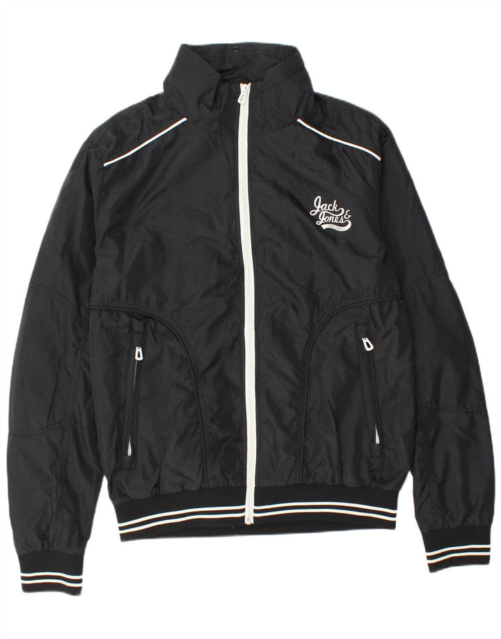 Jack & Jones Ανδρικό Bomber Jacket UK 40 Large Black Polyester