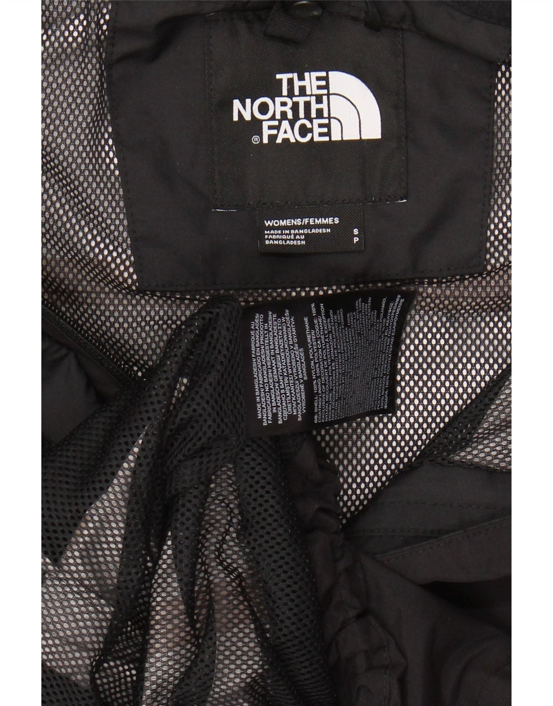 THE NORTH FACE Γυναικείο μπουφάν βροχής με κουκούλα UK 10 Small Black Nylon