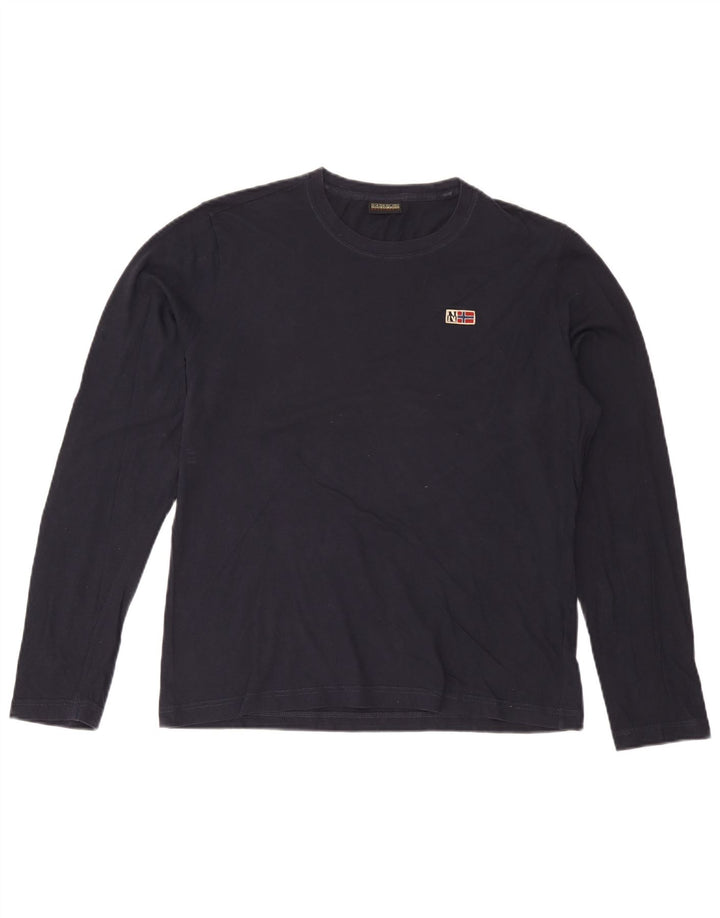 Ανδρικό τοπ Napapijri Μακρυμάνικο Μεγάλο Navy Blue