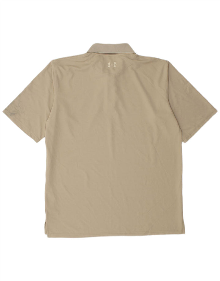 Ανδρικό πουκάμισο πόλο UNDER Armour Medium Beige Polyester