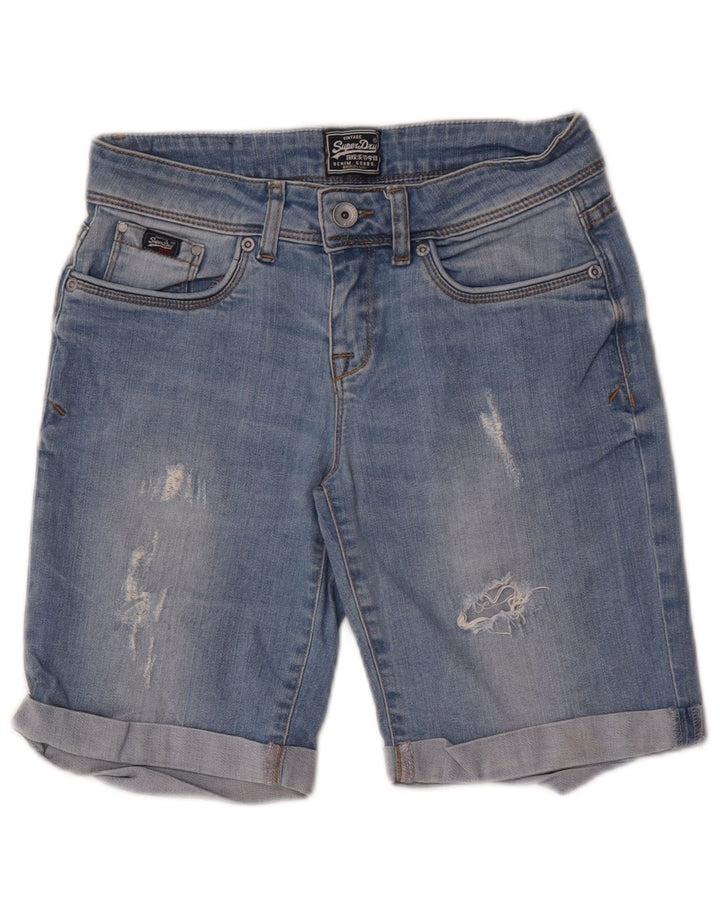 Superdry γυναικείο τζιν σορτς W26 Small Blue