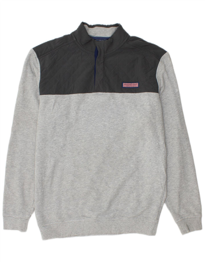 VINEYARD VINES Ανδρικό φούτερ με φαρδιά εφαρμογή, μεσαίο γκρι χρώμα