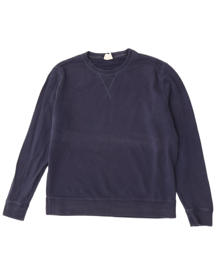 Ανδρική φούτερ Marks & Spencer Jumper XL Navy Blue Cotton