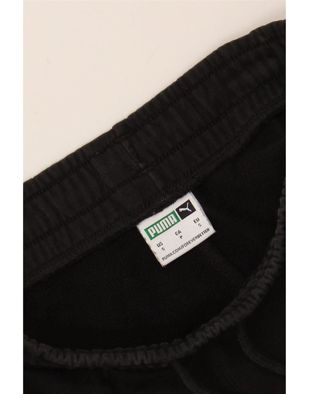 PUMA Mens Graphic Tracksuit Trousers Joggers Small  Black Vintage Puma and Second-Hand Puma from Messina Hembry 