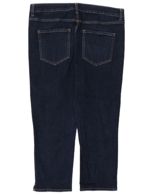 Marks & Spencer Γυναικεία Capri Skinny Jeans UK 16 Large W34 L21 Navy Blue