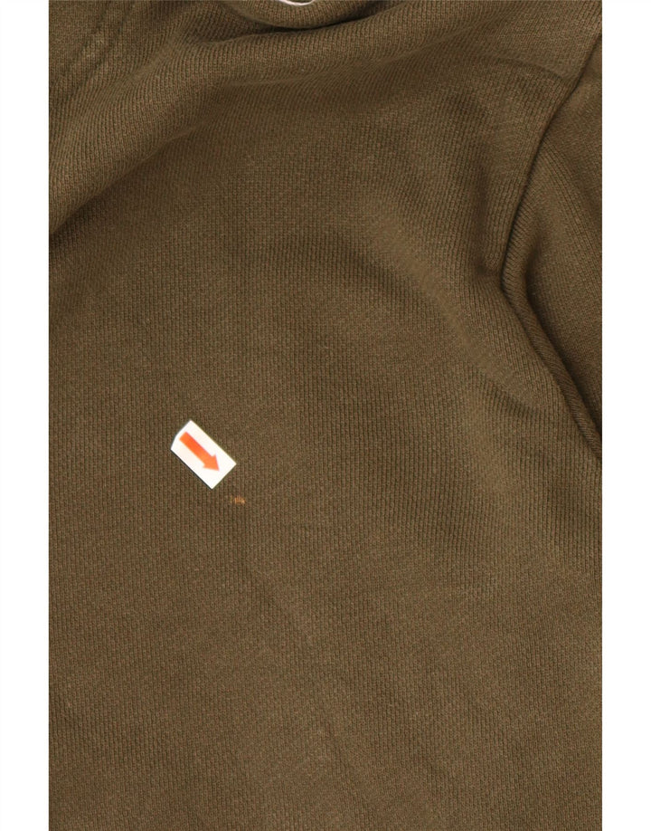 Γυναικεία κουκούλα γραφικών ADIDAS UK 14 μεσαίο βαμβακερό χακί