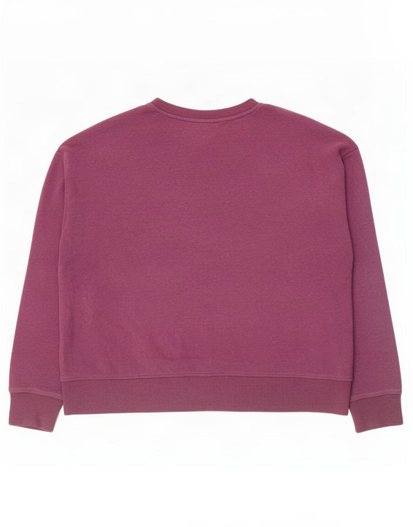 Reebok Womens Graphic Sweatshirt Jumper UK 18 XL Purple Cotton