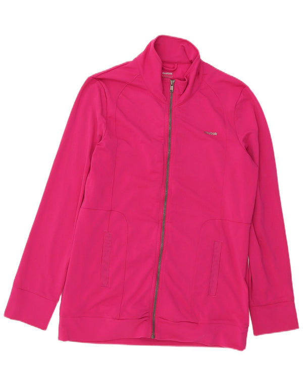 Γυναικεία φόρμα Reebok Top Jacket UK 16/18 Large Pink Polyester