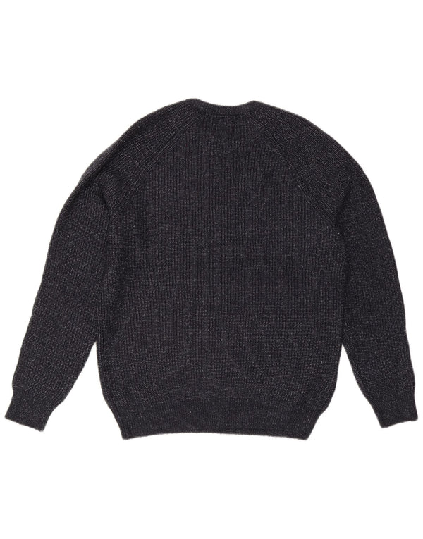 Marks & Spencer Mens Crew Neck Jumper Sweater Small Navy Blue Polyamide
