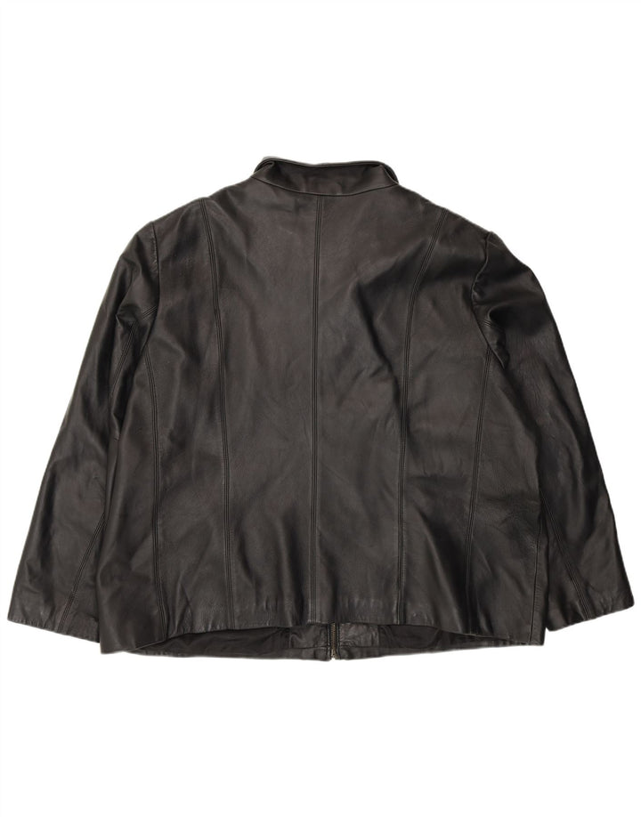 Colebrook Γυναικείο Δερμάτινο Μπουφάν UK 22 3XL Μαύρο Δερμάτινο