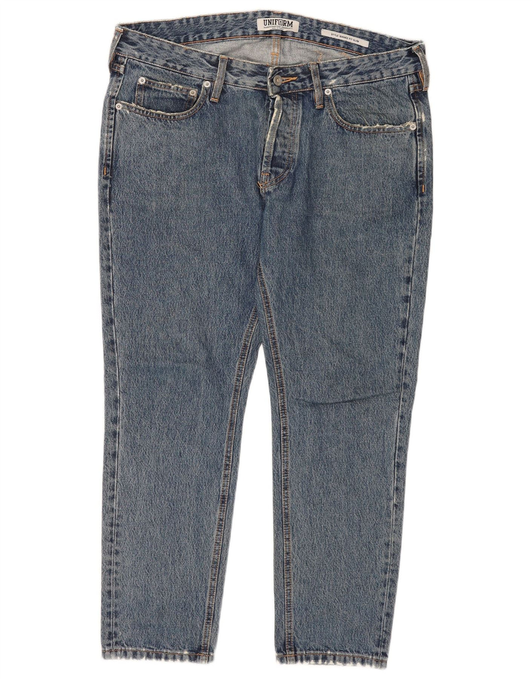 Uniform Γυναικείο Slim Jeans W33 L27 Μπλε Βαμβακερό