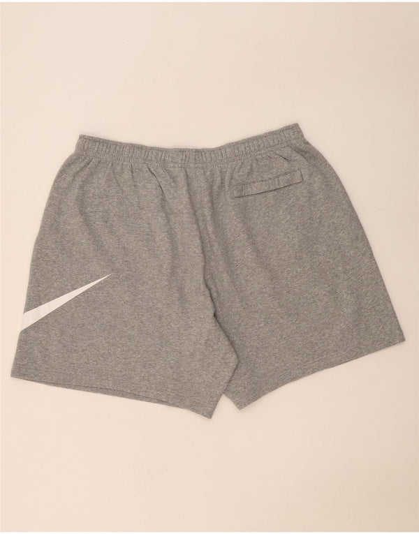 Ανδρικό γραφικό αθλητικό σορτς Nike 3XL γκρι βαμβακερό