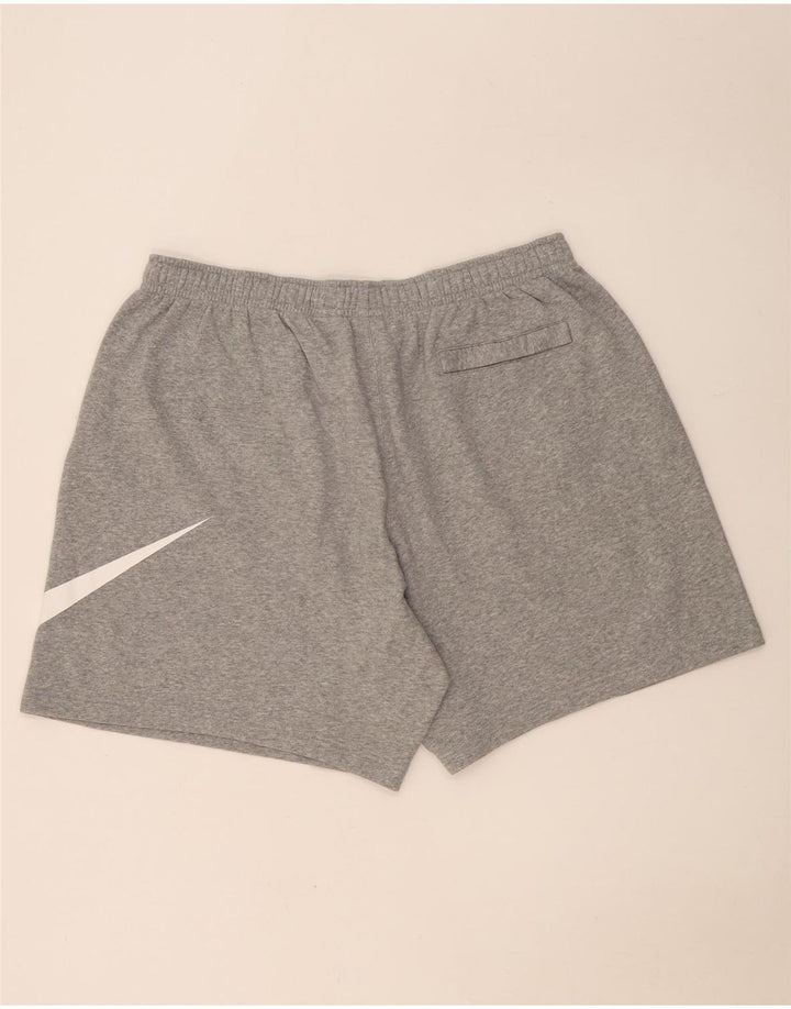 Ανδρικό γραφικό αθλητικό σορτς Nike 3XL γκρι βαμβακερό
