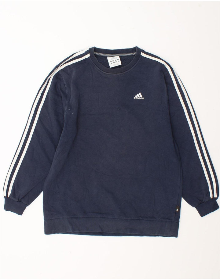 Ανδρικό φούτερ Adidas Jumper Small Navy Blue βαμβακερό